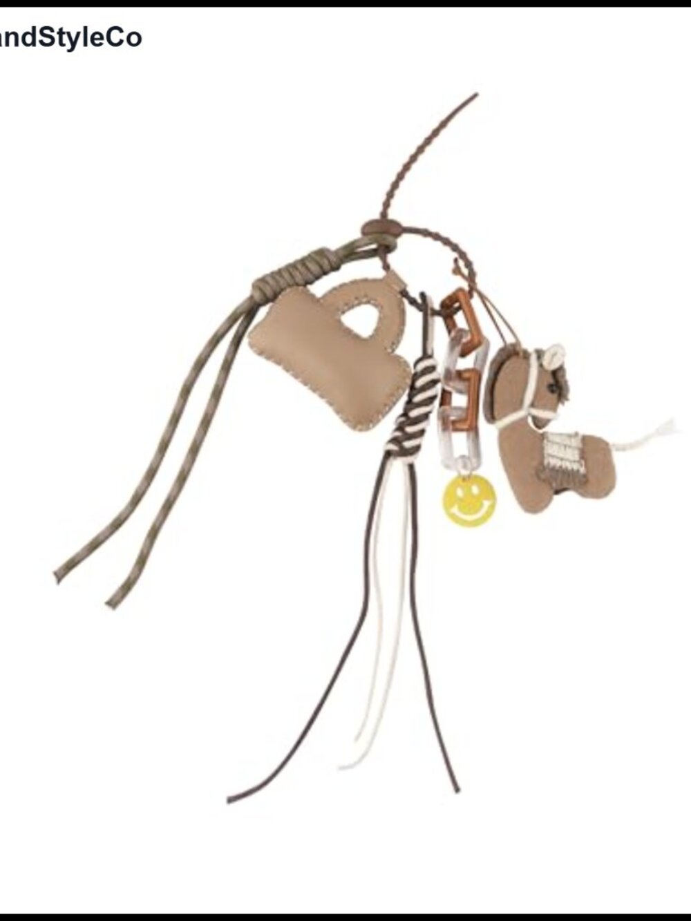 Vegan Leather Boho Bag Charm Keychain